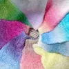 1PC 250g Gradient Couleur Laine Fil Rainbow Cake Line Doux Chaud DIY Chandail À La Main Écharpe Chapeau Canapé Coussin Gâteau Fil XJ88 Y211129