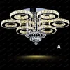 Lampadari moderni a LED in cristallo di diamante Plafoniere Apparecchio Luminarias Lampade a sospensione Rotondo da incasso Soggiorno Foyer Illuminazione Montaggio Lustri