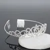 Filles Couronnes avec strass Bijoux de mariage Bijoux de mariée Headpieces Anniversaire Performance Performance Perte De Crystal Tiaras Mariage Accessoires ZH-052