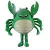Halloween grön krabba maskot kostym högkvalitativ tecknade anime tema karaktär karneval unisex vuxna outfit jul födelsedag fest klänning