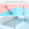 ELESHE 925 Sterling Silver Charm Snowflake Flower Pendant Beads Fit Original Charms Bracelets DIY Jewelry Christmas Gift Q0531