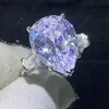 Bonne de mariage bijoux étincelante Real Sterling Sier Princess Cut White Topaz CZ Diamond Gemstones Part