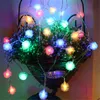 Strings Christmas LED Snowball Fairy Light String For Wedding Xmas Year Holiday Home Party Garland Indoor Outdoor Decoration Lamp