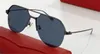 Vente de lunettes de soleil design de mode 0229 pilotes en métal demi-monture style simple et généreux lunettes de protection uv400 de qualité supérieure