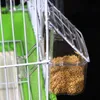 Autres fournitures d'oiseaux 4xfa perroquet transparent en plastique tasse de nourriture bol société eau propre silo abreuvoir