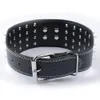 Style 3 inch Wide 11 Colors Spiked PU Leather Large Dog Collars For Pit bull Y200515