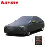 Kayme Universal Full Black CarをカバーするSuv Jeep Sedan Hatchbackのための屋外の紫外線耐摩耗性日焼け防止カバー