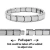 Link italiano manchas de pulseiras modulares de aço 18pcs links de charme italiano bracelet19159997363