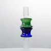 Färgrik glasskål Rökning Tillbehör 14mm 18mm Kvinnliga manliga Joint Oil DAB Riggar för vattenrör Tobaksverktyg SW100