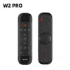 Wechip W2 Pro Air Mouse Microphone à télécommande vocale W1/W2/R2 2.4G Mini clavier sans fil Gyroscope pour Android TVBox Mini PC