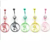 D0053 Bowknot Belly Navel Button Ring Mix Colors0123458292380