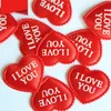 100pcs/set Heart Fabric Confetti 3.5x2.5cm Love you Wedding Party Confettis Table Decoration birthday Decorative Supplies 20220224 Q2