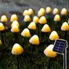 Outdoor Solar Led Light String IP65 Waterdichte Set Water Mushroom Garden 8 Modi Decoratieve Solars Energy Stake Fairy Lamp Lampen Backyard Patio Pad