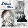 Pommade de cire pour cheveux gris argenté temporaire pour les personnes coloration de luxe teinture pour cheveux gris boue traitement lavable avec tenue toute la journée NonGre7187168