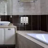 Triple Plastic Soap Dozownik Szampon Ścienny Żel Prysznic Kontener Łazienka Washroom Akcesoria 211206