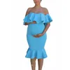 Maternity Dresses For Photo Shoot Maternity Gown Pregnant Clothes Pregnancy Dress Photography Props Clothes Maternity Skirt Q0713