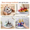 360 Rotating Spice Rack Organizer Seasoning Holder Kitchen Storage Tray Lazy Susans Home Supplies for Bathroom, Cabinets 211215