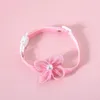 Coleiras de gato leva organza rosa lindo colar ajustável arco pérola flores dos desenhos animados doce cão animal de estimação decorar