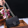Abendtaschen Mode Diamant Gitter Klappen für Frauen 2021 Luxus Handtaschen Designer Echtes Leder Geldbörsen und CC1747