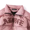 Aolamegs Winterjacke Männer Brief Inkjet Stickerei Abzeichen Streetwear Männer Warme Dicke Reißverschluss Harajuku Allgleiches Parka Jacken Mantel 211104