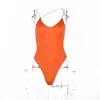 Frauen Jumpsuits Strampler 2021 Sexy trägerloser Bodysuit Frauen Sleeveless Solid Summer Overall Backless High Taille Bodycon Bodysuits