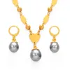 Anniyo Hawaiian Pearl sets Round Ball Beads Necklace Earrings Marshallese Guam Micronesia Chuuk Pohnpei Jewelry #2385062905