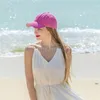 Party Hat Solid Färg Peaked Cap Outdoor Travel Shading Caps Fashion Women's Baseball Hats 4 Style DD012