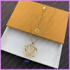 Nieuwe Designer Gouden Ketting Classic Kettingen Dames Mens Ontwerpers Sieraden Brieven Hanger Ketting Dames Casual Accessoires Groothandel D221212F