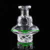 TERP PEARL QUARTZ BANGER NANK BUBBLER ENAI DAB RIG WHOLESALE를위한 회전 에어 홀 캡이있는 흡연 액세서리 사이클론 탄수화물 캡 돔