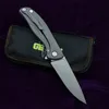 Groene Thorn Shirogorov F95 Tactische Flipper Vouwmes K110 Blade TC4 Titanium Flat Handle Outdoor Survival Mes Hunting Camping EDC Tool