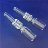 10mm 14mm 18mm 100% Quartz Tips Nail Rökning Tillbehör Vatten Bong Mini Glass Pipes Kit vs Ceramic Titanium