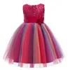 New Girls Dresses For Birthday Baby Girls Sequins Princess party Clothes Girl 310 yrs Christmas Outfits Children Kids clothes8054170