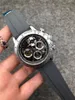 Top Brand Swiss 1000 Miglia Chronograph Mens Quartz Sport Klocka Gummiband Mans Lyxig Rostfritt Armbandsur Män
