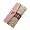 Long wallet women new ultra-thin versatile buckle change multi card position cowhide simple envelope purse