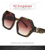 Femmes lunettes de soleil surdimensionnées dégradé plastique femme lunettes de soleil UV400 lentes de sol mujer 272 5 pièces