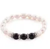 9Colors Fresh Water Pearl Opal Crystal Beaded Strands Stretchy Bracelets Fashion Jewelry BR06