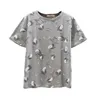 T-shirt en coton T-shirt blanc Casual Tee-shirt Femme Femme Lâche Haute Qualité Floral Tops Mode Vêtements Mince Top Voir à travers 210604