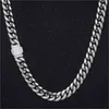 KRKC Gold Filled Miami Link Chain Halsband Cadena de Oro Mens Hip Hop Custom Cuban Chains Hiphop Jewelry221K8365147