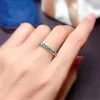 Green Beautiful thread ring, 925 Sterling Silver Diamond ring. Fashion jewelry, 211217