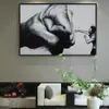 NUOMEGE Noir et Blanc Boxer Photo Toile Peintures Imprimer Mur Photos Creative Peinture Décorative Décor À La Maison Affiche Art X072294y
