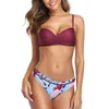 Costumi da bagno da donna Push Up Floral Wrap Bikini Set da donna Perizoma sexy Costumi da bagno a due pezzi 2021 Costumi da bagno da spiaggia per ragazza # G3