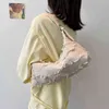 Sacos de compras Ike Marti Vintage mulheres ombro mensageiro saco feminino designer mendigo para bolsa de lona bege beaguette retro 220307