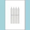 Decor Home Gardenwhite/ S Épicier Cire 1,4X1,2 Cm Bougies Drop Delivery 2021 Jkgd1