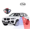 2x Black Car Blind Spot Wing Mirrors Front Wheel View Left & Right Side Rearview Dual Wide Angle Adjustable Convex Mirrors