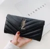 2021 Couro simples europeu e americano 20% de desconto Money Clips Clutch Lychee Pattern Moda Banquete Long Wallet Feminino Alta Qualidade Entrega Rápida