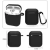 Coloful Air Pods Case Silicon Pouch voor Apple Oortelefoon Airpods Pro Set Protector Cover Skin Draadloze ARIBUDS MET METALE CEST