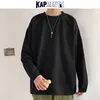 Kappments Oversized Solid 12 Colors Pullover Felpe con cappuccio per uomo 2021 Mens Streetwear Harajuku Felpe Abbigliamento a maniche lunghe Vestiti coreani Y0816