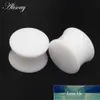 2pcs White Black Transparent Acrylic Ear Tunnel Plug Ear Gauges Piercing Double Curved Saddle Expander Stretcher Body Jewelry