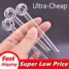 High quality smoking pipes 4 Inch (10cm) Clear Pyrex Glass Oil Burner pipes Great tubes banger Nail