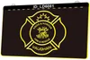 LD6081 Pride Honor Fire Rescue Vaughan Gravure 3D Signe lumineux LED Vente en gros au détail